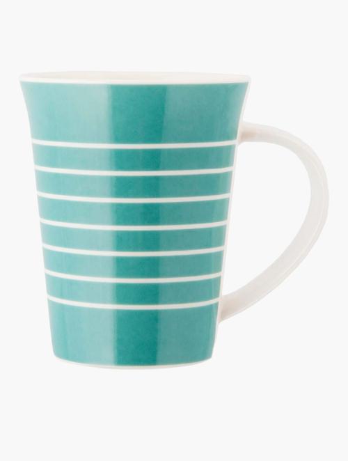 Woolworths Aqua Stripe Mug