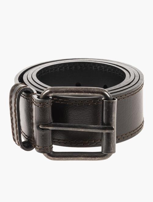 Woolworths Black Classic Leather Belt