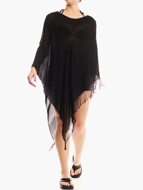 Woolworths Black Knitted Kaftan Cover-up