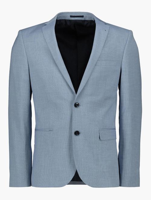 Woolworths Medium Blue Skinny Fit Design Suit Jacket
