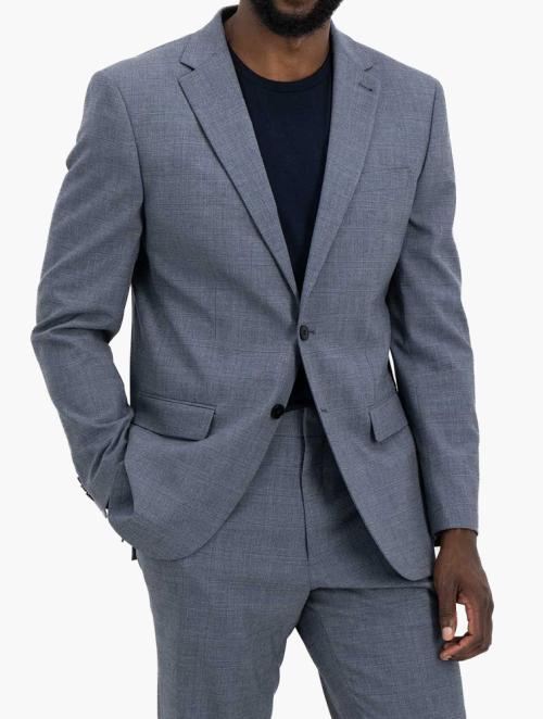 Woolworths Grey Skinny Fit Design Suit Jacket