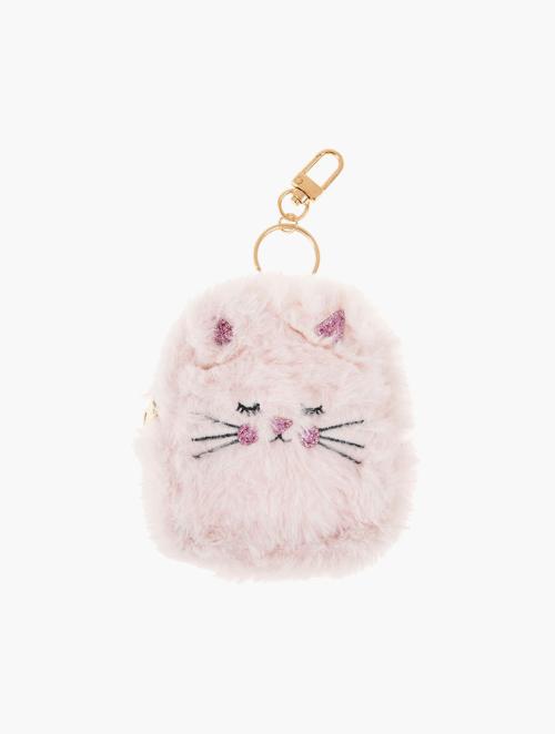 Woolworths Pink Cat Coin Purse Keyring