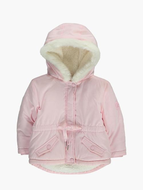 Wooliesbabes Pink Fluffy Lined Parka Jacket