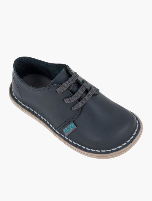 Walkmates Grey Lace-up Leather Shoes