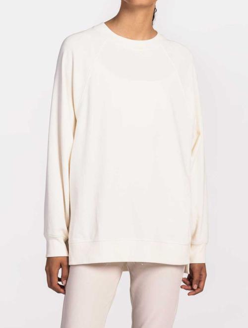 Edition Cream Side Slit Fleece Sweatshirt