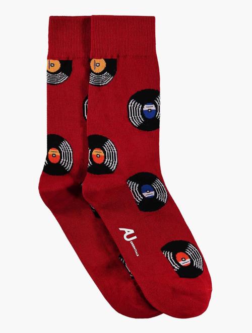 Woolworths Red Discs Print Cotton Rich Socks