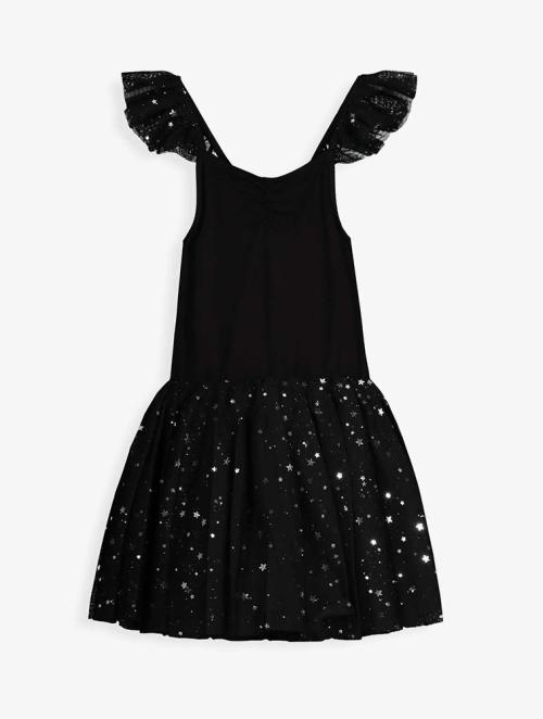 Petite Etoile Black Sparkle Tutu Dress