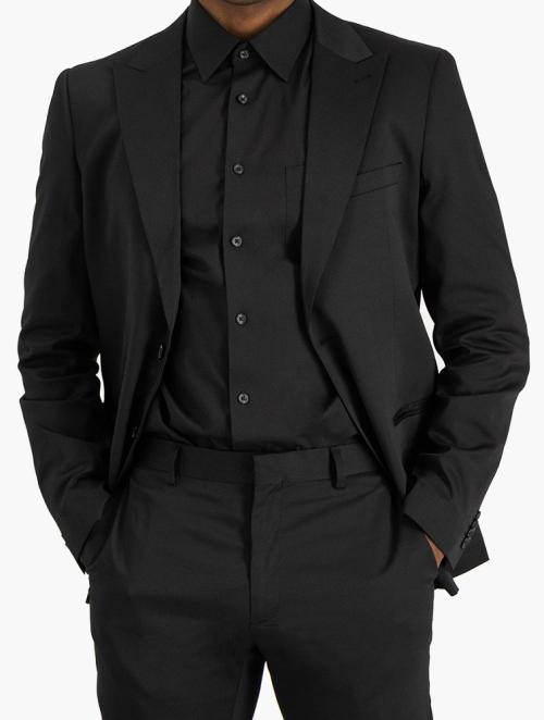 Woolworths Black Skinny Fit Design Suit Jacket
