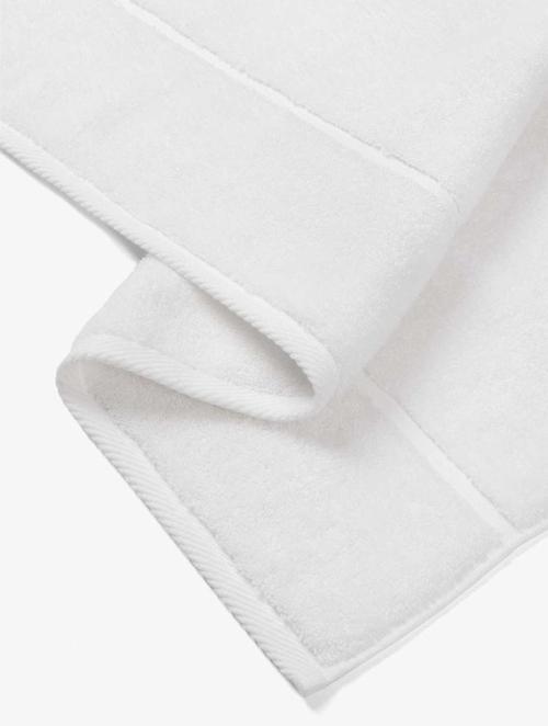 W Collection White Anti Microbial Carbonized Cotton & Coffee Hand Towel