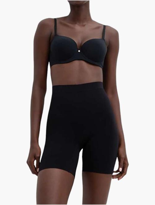 Woolworths Black Smoothing Soft Touch Long-leg Shapewear