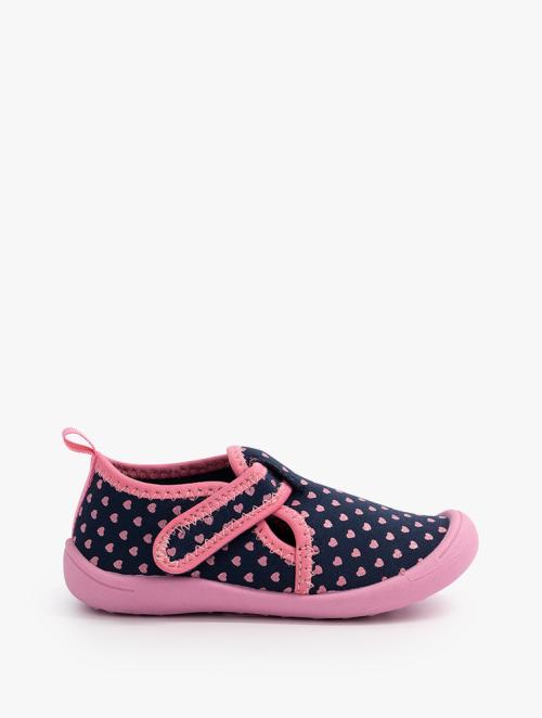 Woolworths Navy Heart Print Pumps