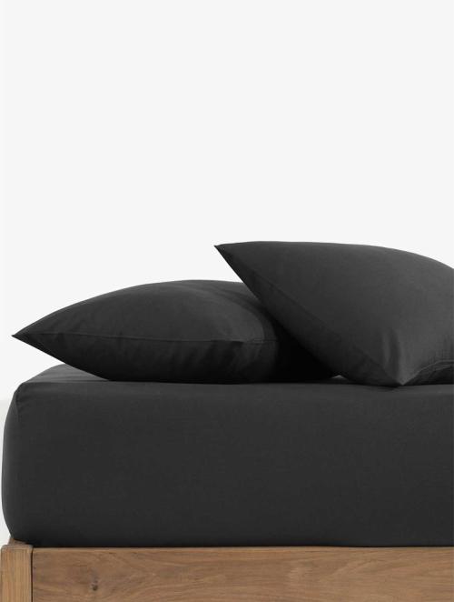 W Collection Graphite Hemp Blend Standard Pillowcases 2 Pack