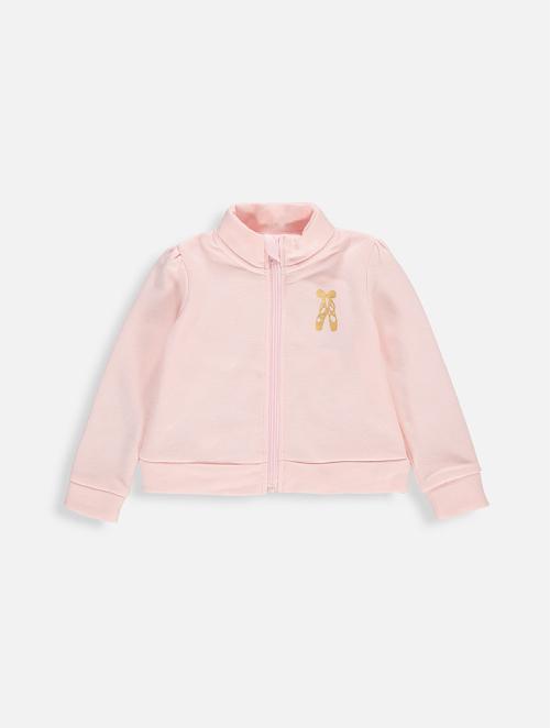 Petite Etoile Pink Glitter Fleece Bomber Jacket