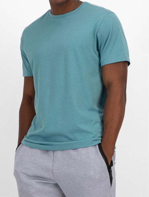 Edition Aqua Melange Slim Fit Cotton Blend T-shirt