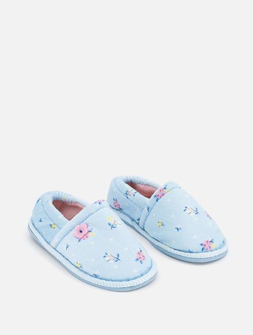 Woolworths Girls Ditsy Blue Stokie Slippers