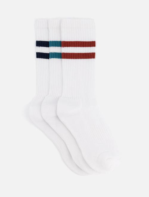 Woolworths White Striped Sport Cotton Rich Tennis Socks 3 Pack