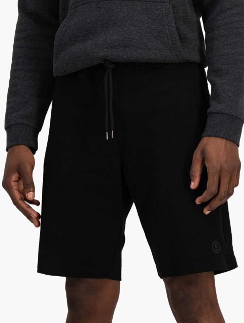 Edition Black Slim Fit Fleece Active Shorts