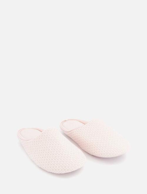 Woolworths Dusty Pink Textured Mule Slippers