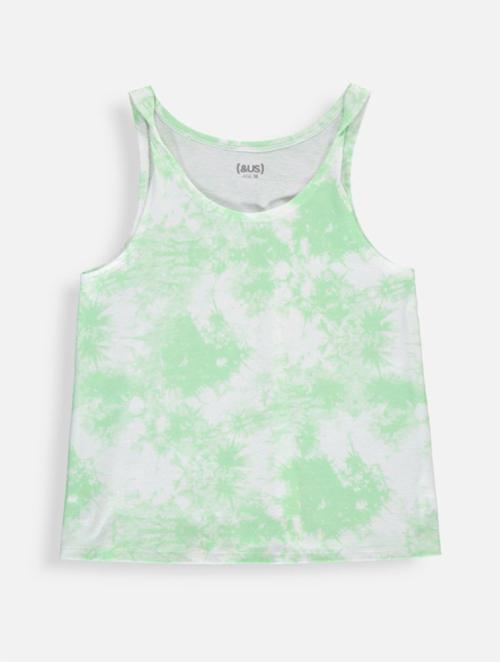 (&US) Light Green Tie Dye Swing Vest