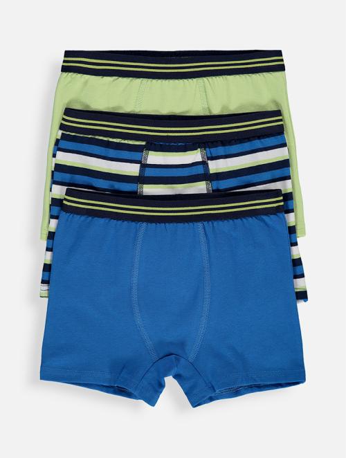 Woolworths Blue Sharky Trunks Youth Boy 3 Pack