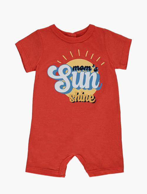 Woolworths Red Mom Sunshine Print Cotton Romper