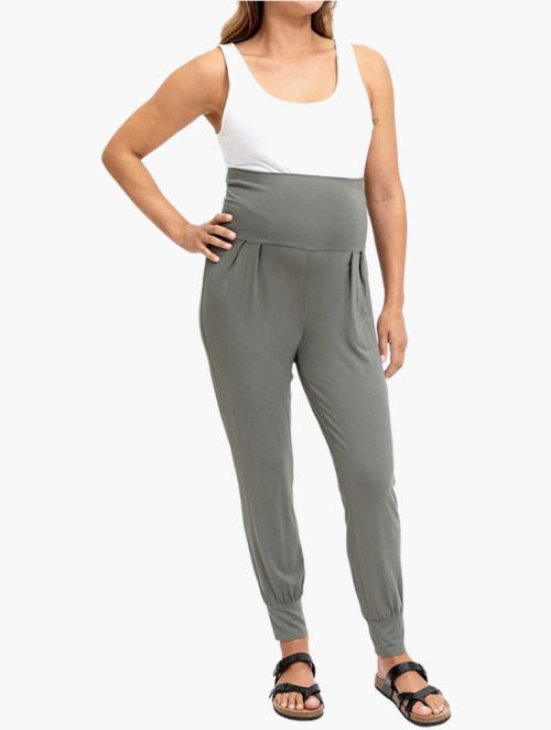 Woolworths Khaki High Rise Viscose Maternity Joggers