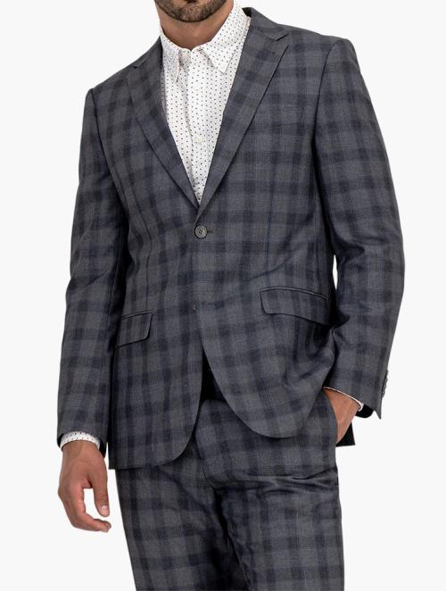 Woolworths Grey Check Viscose Blend Suit Jacket