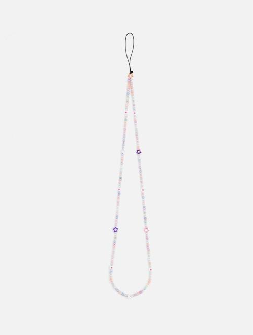 Woolworths Pink & Multi Colourful Bead Phone Charm Strap