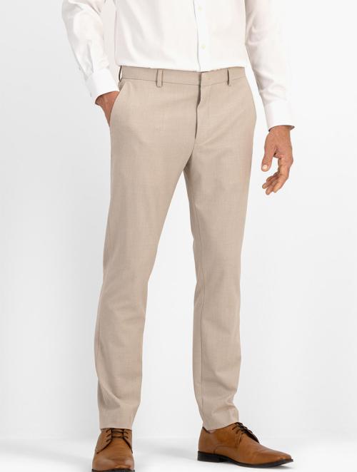 Woolworths Natural Slim Fit Bi-stretch Comfort Suit Trousers