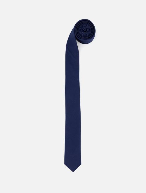 Woolworths Navy Textured Skinny Tie