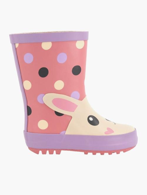 Woolworths Pink Younger Girl Bunny Wellington Boots