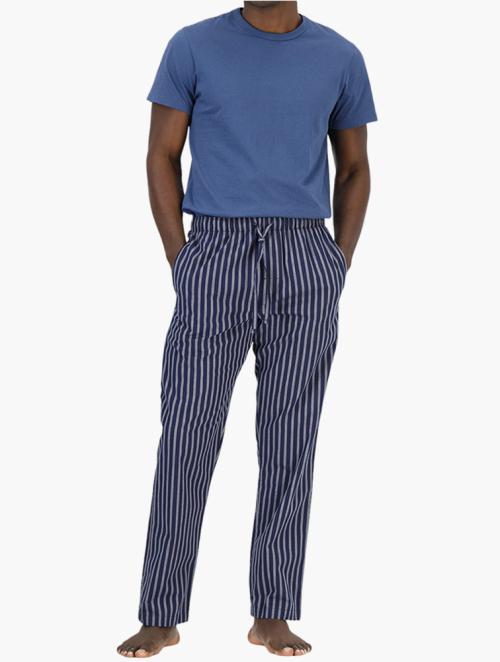 Woolworths Grey Striped Woven Cotton Pyjama Pants