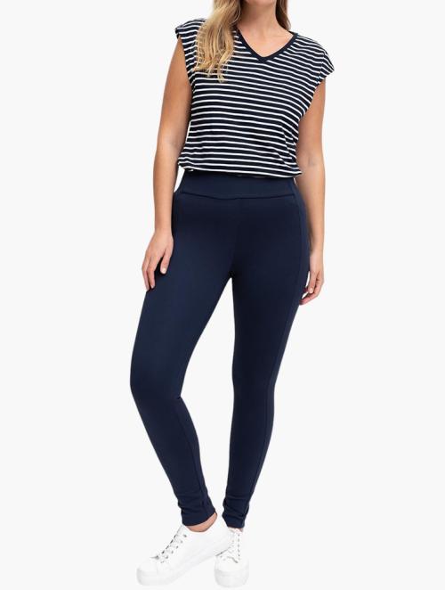 Woolworths Navy Ponte High Rise Sculpt Leggings