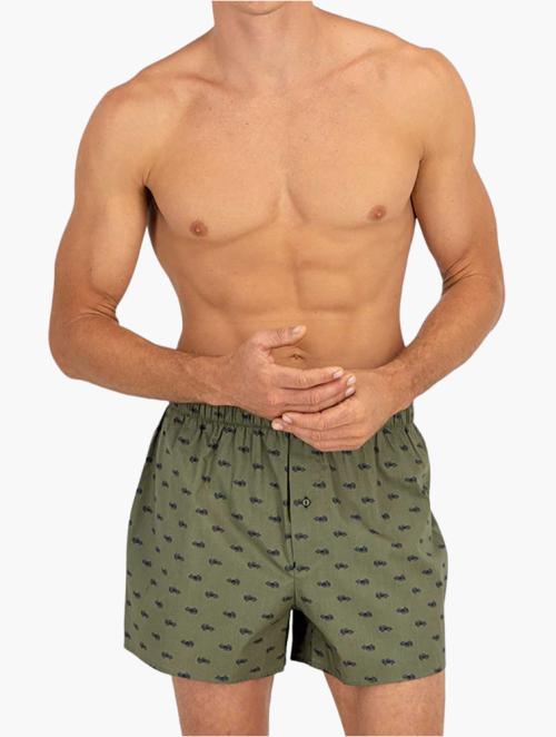 Woolworths Khaki Print Cotton Boxers 3 Pack