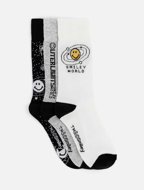 Woolworths Multi SmileyWorld Cotton Rich Socks 3 Pack