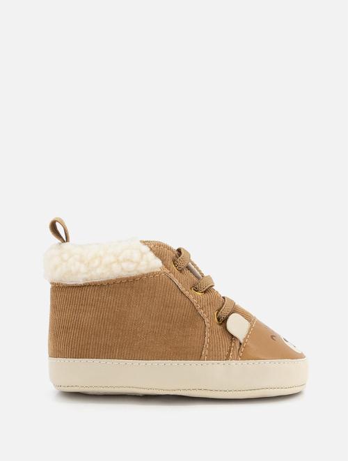 Woolworths Brown Bear Novelty Hi Top Canvas Sneakers