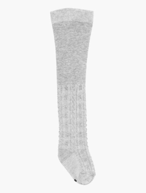 Woolworths Grey Melange Cable Knit Tights