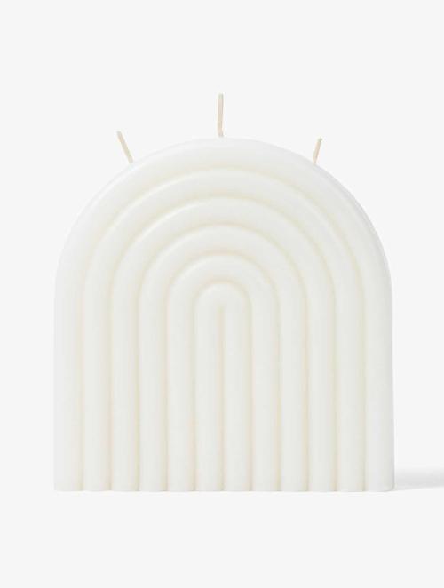 Woolworths White Arched Candle