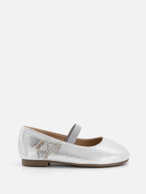 Woolworths Silver Youth Girl Butterfly Shoes