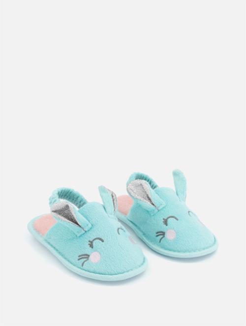 Woolworths Aqua Infants Girl Bunny Novelty Slippers