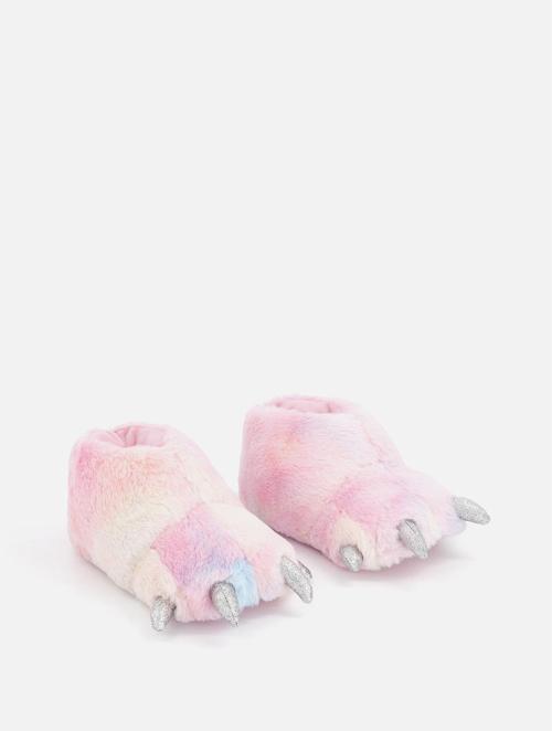 Woolworths Pink Ombre Older Girl Monster Feet Slippers
