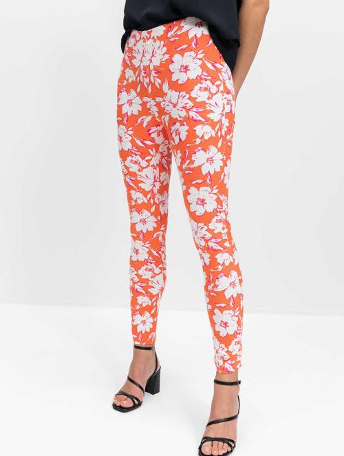 Woolworths Orange Print Stretch Treggings