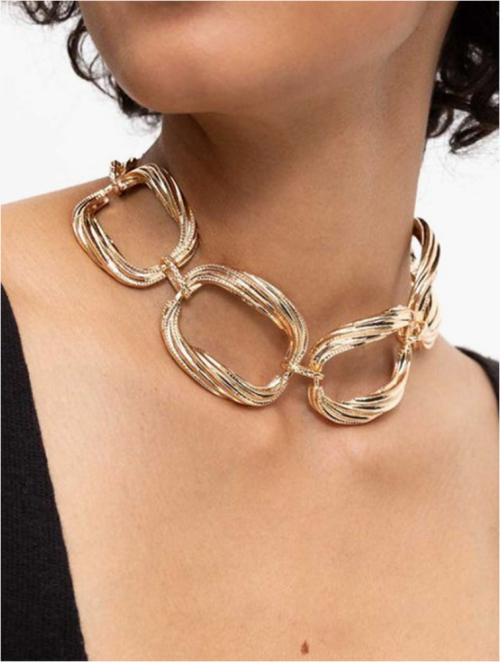 Woolworths Gold Link Chain Choker Necklace