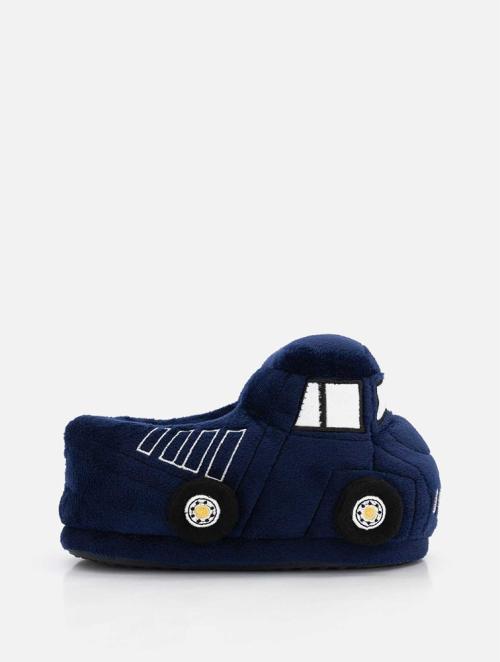 Woolworths Navy Truck Shape Younger Boy Slippers