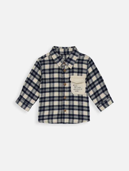 Woolworths Navy Check Flannel Shirt