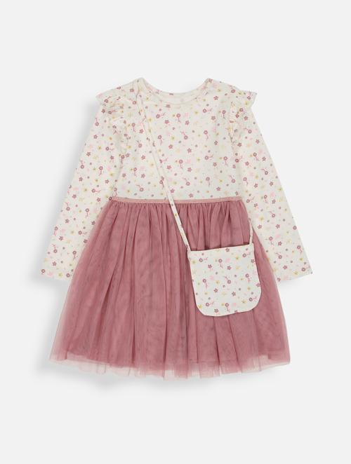 Woolworths Lilac Ditsy Party Dress & Handbag Set