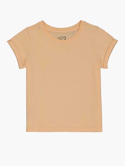 Woolworths Peach Plain Cotton T-shirt
