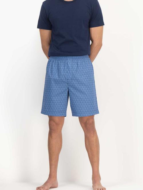 Woolworths Navy Woven Cotton Knit Pyjama Set