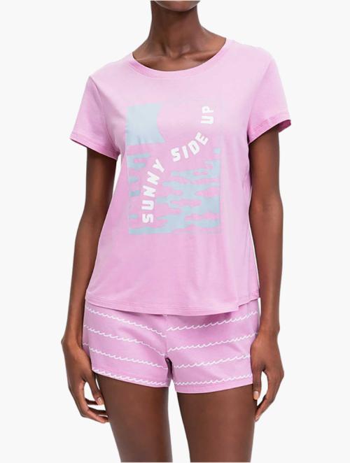 Woolworths Pink Print Cotton Sleep T-shirt