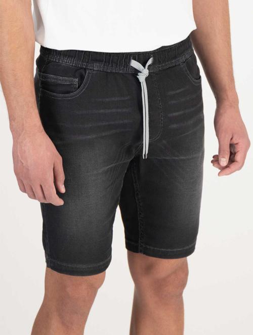 Woolworths Black Pull On Slim Fit Denim Shorts